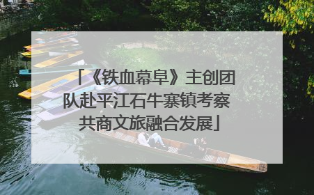 《铁血幕阜》主创团队赴平江石牛寨镇考察 共商文旅融合发展