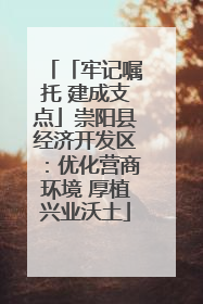 「牢记嘱托 建成支点」崇阳县经济开发区：优化营商环境 厚植兴业沃土