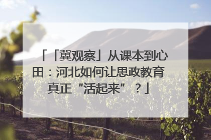 「冀观察」从课本到心田：河北如何让思政教育真正“活起来”？