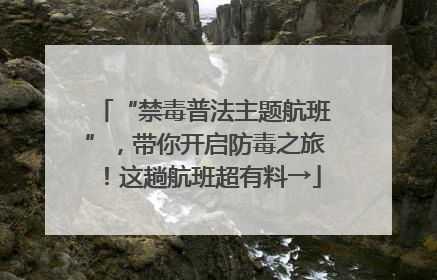 “禁毒普法主题航班”，带你开启防毒之旅！这趟航班超有料→