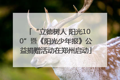 “立德树人 阳光100”暨《阳光少年报》公益捐赠活动在郑州启动