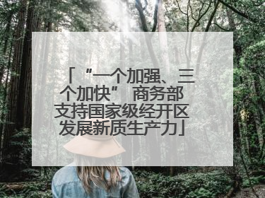 “一个加强、三个加快” 商务部支持国家级经开区发展新质生产力