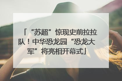 “苏超”惊现史前拉拉队！中华恐龙园“恐龙大军”将亮相开幕式