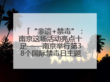 “非遗+禁毒”：南京这场活动亮点十足——南京举行第38个国际禁毒日主题宣传活动