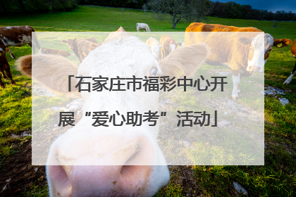石家庄市福彩中心开展“爱心助考”活动