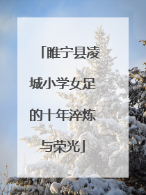 睢宁县凌城小学女足的十年淬炼与荣光