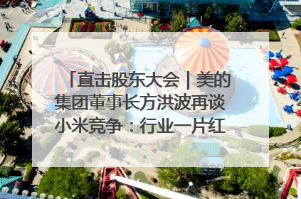 直击股东大会｜美的集团董事长方洪波再谈小米竞争：行业一片红海，打法已固定，无论谁胜都是消耗战