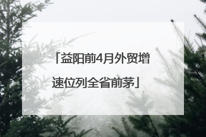 益阳前4月外贸增速位列全省前茅