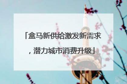 盒马新供给激发新需求，潜力城市消费升级