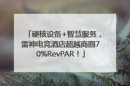 硬核设备+智慧服务，雷神电竞酒店超越商圈70%RevPAR！