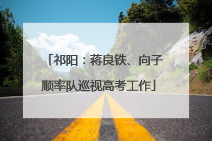 祁阳：蒋良铁、向子顺率队巡视高考工作