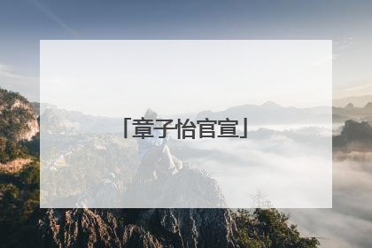 章子怡官宣