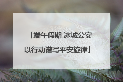 端午假期 冰城公安以行动谱写平安旋律