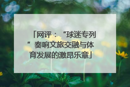 网评：“球迷专列”奏响文旅交融与体育发展的激昂乐章