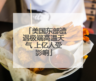 美国东部遭遇极端高温天气 上亿人受影响