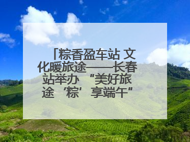粽香盈车站 文化暖旅途——长春站举办 “美好旅途‘粽’享端午”主题活动