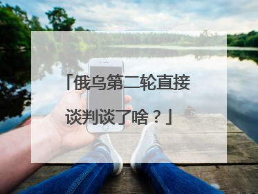 俄乌第二轮直接谈判谈了啥？