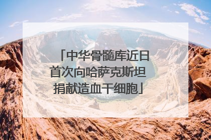 中华骨髓库近日首次向哈萨克斯坦捐献造血干细胞