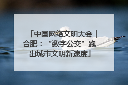 中国网络文明大会｜合肥：“数字公交”跑出城市文明新速度
