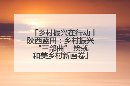乡村振兴在行动丨陕西蓝田：乡村振兴 “三部曲” 绘就和美乡村新画卷