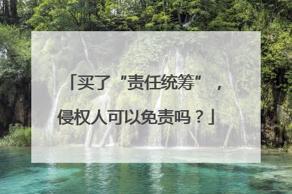 买了“责任统筹”，侵权人可以免责吗？