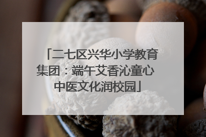 二七区兴华小学教育集团：端午艾香沁童心 中医文化润校园