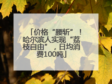 价格“腰斩”！哈尔滨人实现“荔枝自由”，日均消费100吨