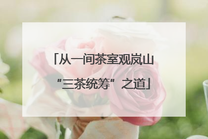 从一间茶室观岚山“三茶统筹”之道