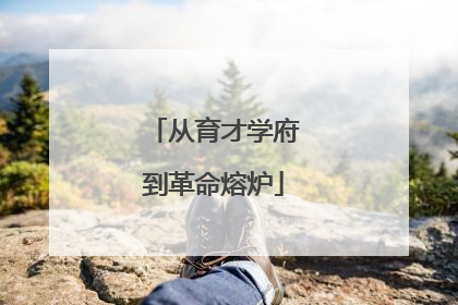 从育才学府到革命熔炉