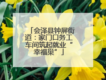 会泽县钟屏街道：家门口务工车间筑起就业“幸福巢”