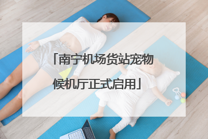 南宁机场货站宠物候机厅正式启用