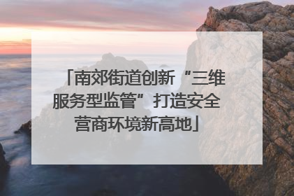 南郊街道创新“三维服务型监管”打造安全营商环境新高地