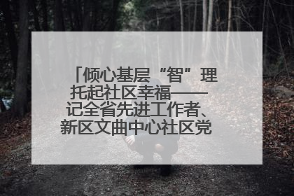 倾心基层“智”理 托起社区幸福——记全省先进工作者、新区文曲中心社区党委书记董世弘