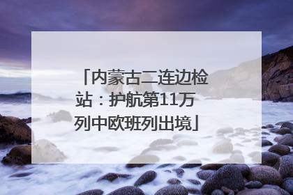 内蒙古二连边检站：护航第11万列中欧班列出境