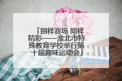 别样赛场 同样精彩——淮北市特殊教育学校举行第十届趣味运动会