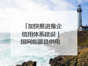 加快推进豫企信用体系建设｜国网临颍县供电公司开展电力行业信用企业现场咨询访谈工作