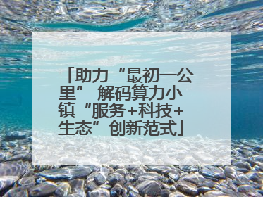助力“最初一公里” 解码算力小镇“服务+科技+生态”创新范式