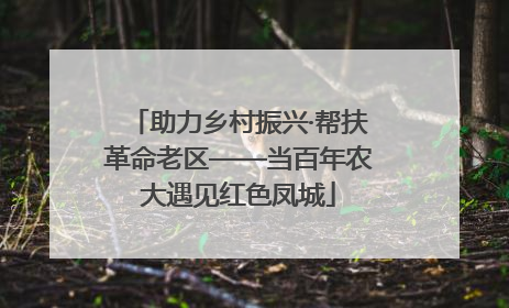 助力乡村振兴·帮扶革命老区——当百年农大遇见红色凤城