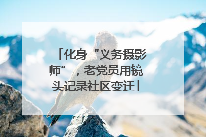 化身“义务摄影师”，老党员用镜头记录社区变迁