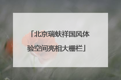 北京瑞蚨祥国风体验空间亮相大栅栏