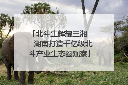 北斗生辉耀三湘——湖南打造千亿级北斗产业生态圈观察