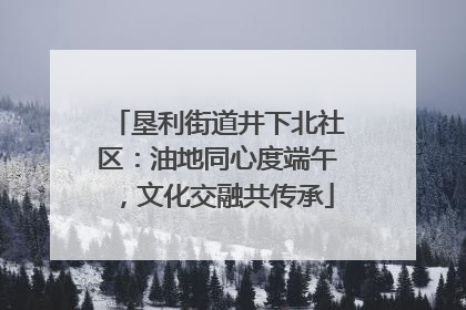 垦利街道井下北社区：油地同心度端午，文化交融共传承