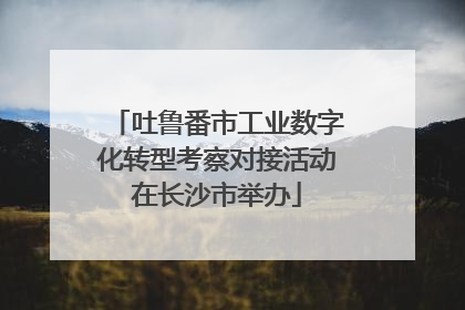 吐鲁番市工业数字化转型考察对接活动在长沙市举办