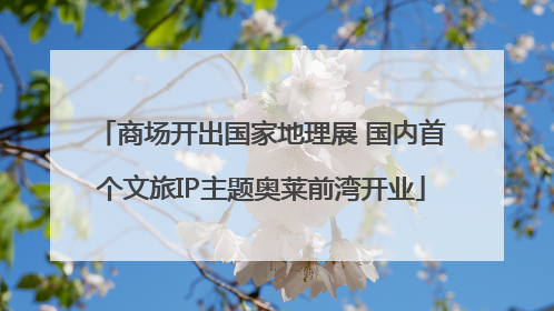 商场开出国家地理展 国内首个文旅IP主题奥莱前湾开业