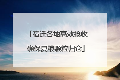 宿迁各地高效抢收 确保夏粮颗粒归仓