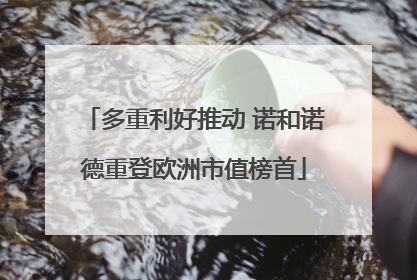 多重利好推动 诺和诺德重登欧洲市值榜首