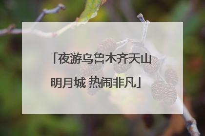 夜游乌鲁木齐天山明月城 热闹非凡
