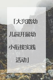 大兴路幼儿园开展幼小衔接实践活动