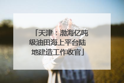 天津：渤海亿吨级油田海上平台陆地建造工作收官