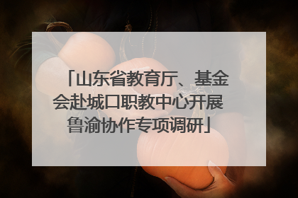 山东省教育厅、基金会赴城口职教中心开展鲁渝协作专项调研